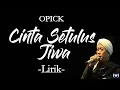 Download Lagu Opick- Cinta Setulus Jiwa - Lirik | Cinta Setulus Jiwa - Opick Lyrics