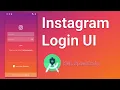 Instagram Login UI - Android UI XML Speed Code Tutorial
