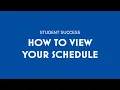 How to View your Schedule in ACES