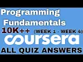 Coursera Programming Fundamentals coursera quiz answer Programming Fundamentals All Quiz Solution