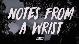 D4vd Notes From A Wrist Lyrics 