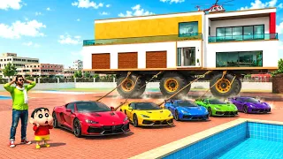 Jack Filled The Swimming Pool at Home With Cars 🚗🏄‍♀️ll Indian Theft Auto Simulator 