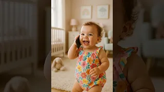 أطرف طريقة يقول بها طفل  ألو ماما     دندنها