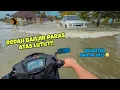 Redah Banjir Paras Atas Lutut Naik Ysuku🔥 | Banyak Moto Mati.. 