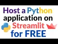 Free Hosting for Python Scripts or Applications using Streamlit Share