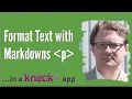 Format Text with Markdown Language
