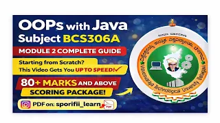 OOPS with Java - Module 2 BCS306A Score 80 Marks with This VTU PDF on Instagram sporifii