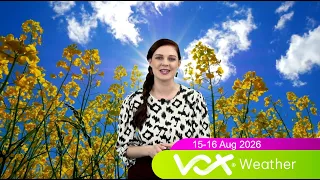 15-16 August 2026 Vox Weather WEEKEND Forecast