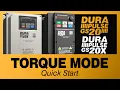DURApulse GS20 X VFD Torque Mode Quick Start from AutomationDirect