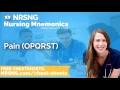 Pain OPQRST Nursing Mnemonics Nursing School Study Tips
