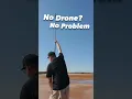 Making Insta360 X3 shot look like a drone shot