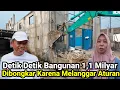 Lagu Tragis‼️Detik Detik Bangunan 1,1 Milyar Di Bongkar Jadi Puing Karena Melanggar Aturan