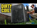 Cleaning a Goodman Condenser the Right Way Full Service Call