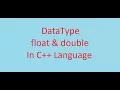 C Basics Course 5 float double ARABIC