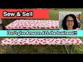 Sew And Sell Fitted Vinyl Tablecloth Cover for Picnic Table