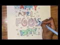 Happy April Fools Day Coloring
