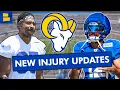 NEW LA Rams Injury News Should Rams Fans Worry About Puka Nacua Myles Garrett