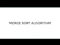 MERGE SORT ALGORITHM IN BANGLA LEARN WITH MARUF