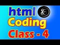 HTML CLASS 4 HTML TUTORIAL IN HINDI