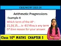 Arithmetic Progressions Example 4 Class 10 Maths Chapter 5