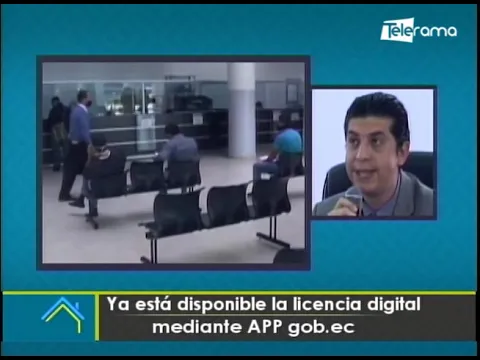 Ya está disponible la licencia digital mediante APP gob.ec