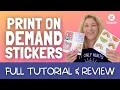 How to Make Sell Print on Demand Stickers on Zazzle Product Review