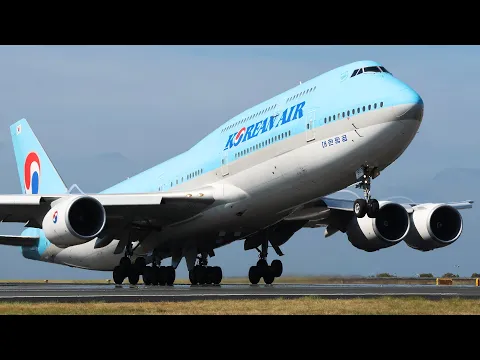 Download MP3 Korean Air Boeing 747-8i Landing \u0026 Takeoff in Detail - Sydney Airport Plane Spotting Live Highlights