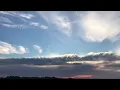 Amazing clouds and sunset sky over La Honda CA