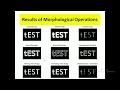 MATLAB CODES - Morphological Operations for Binary Images