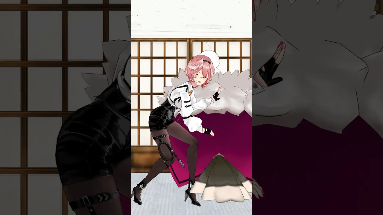 ちょうどいい音がすると思ったらがんもでした！大好きなきぐるみ母さん様オマージュです✨ #魔眼ウインク #shorts #hololive #ホロライブ #きぐるみ母さん