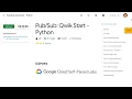 PubSub Qwik Start Python GSP094