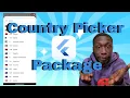 Create a Country Code Picker in Flutter Phone TextField Tutorial using Country - Picker Package