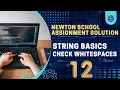 Newton school Check Whitespaces String interview questions in java Java top String question