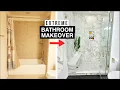 SPA-LIKE BATHROOM TRANSFORMATION from start to finish