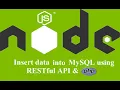 Insert data into MySQL using PHP RESTful API Node Js POST Call API in PHP URDU - Part 9