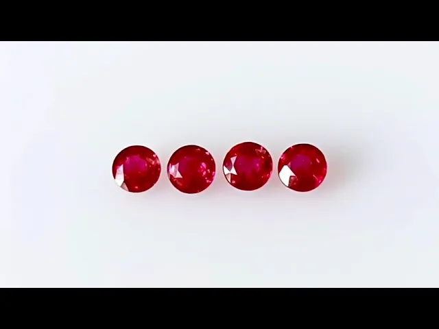 Round Vivid Red Ruby