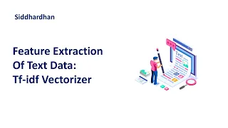 4 8 Feature extraction of Text data using Tfidf Vectorizer Data Preprocessing Machine Learning