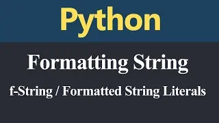 f String or Formatted String Literal in Python Hindi
