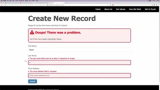How to display infield form validation errors with Trongate