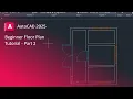 Create a SIMPLE Floor Plan AutoCAD 2025 - Part 2 of 2