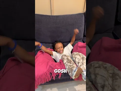 Son falls into couch at museum #shorts