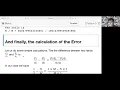 Floating Point Error