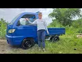 Download Lagu The girl repaired and completed the old car was broken for a long time.