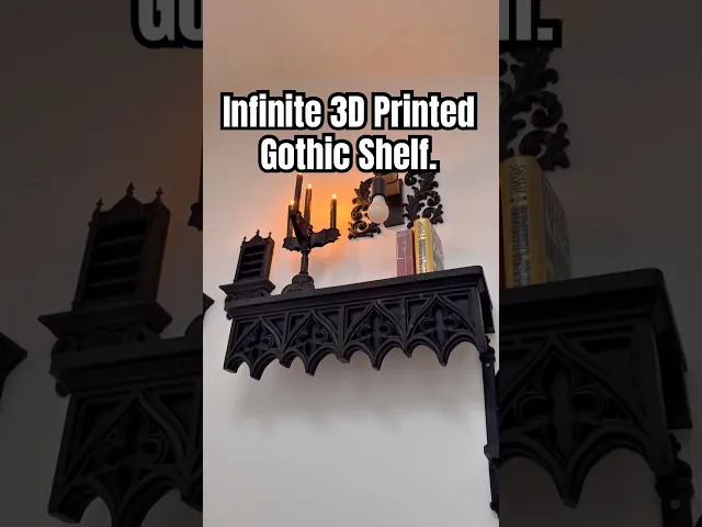 Life Size Cathedral Wall Shelf Gothic Home Decor video thumbnail