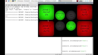 Heating Security Control Part 12 - Raspberry Pi coding python tkinter gui