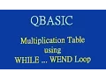 14 Tutorial on Print Multiplicatin Table using WHILE WEND Loop in QB