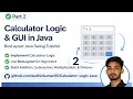 Java Calculator App Part-2 Swing GUI BoxLayout Build Logic UI Step-by-Step NetBeans IDE