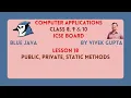 Public Private And Static Methods In Java