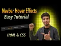 How to make Hover Effects Navbar Hover Effect Navbar Kaisay Banyaye HtML aur CSS Say