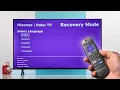 Hisense Roku TV How to Enter Recovery Mode